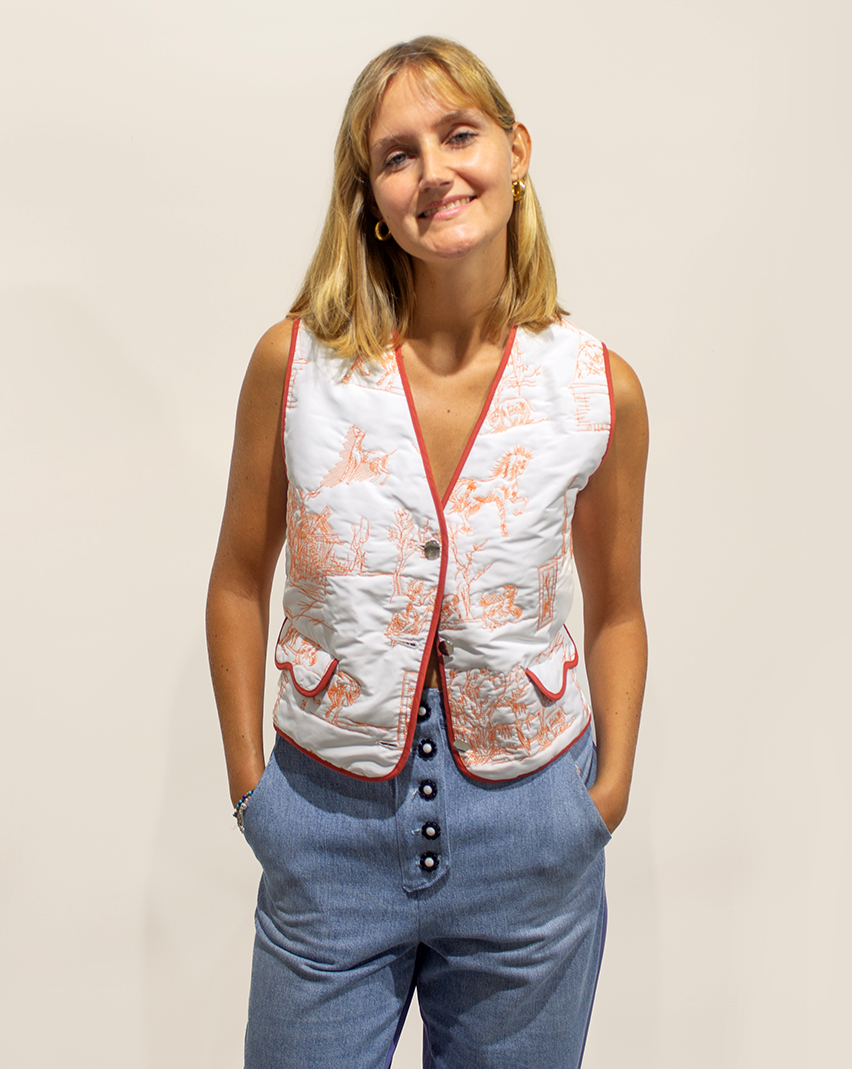 Gilet à Feuilles 🍂 Orange