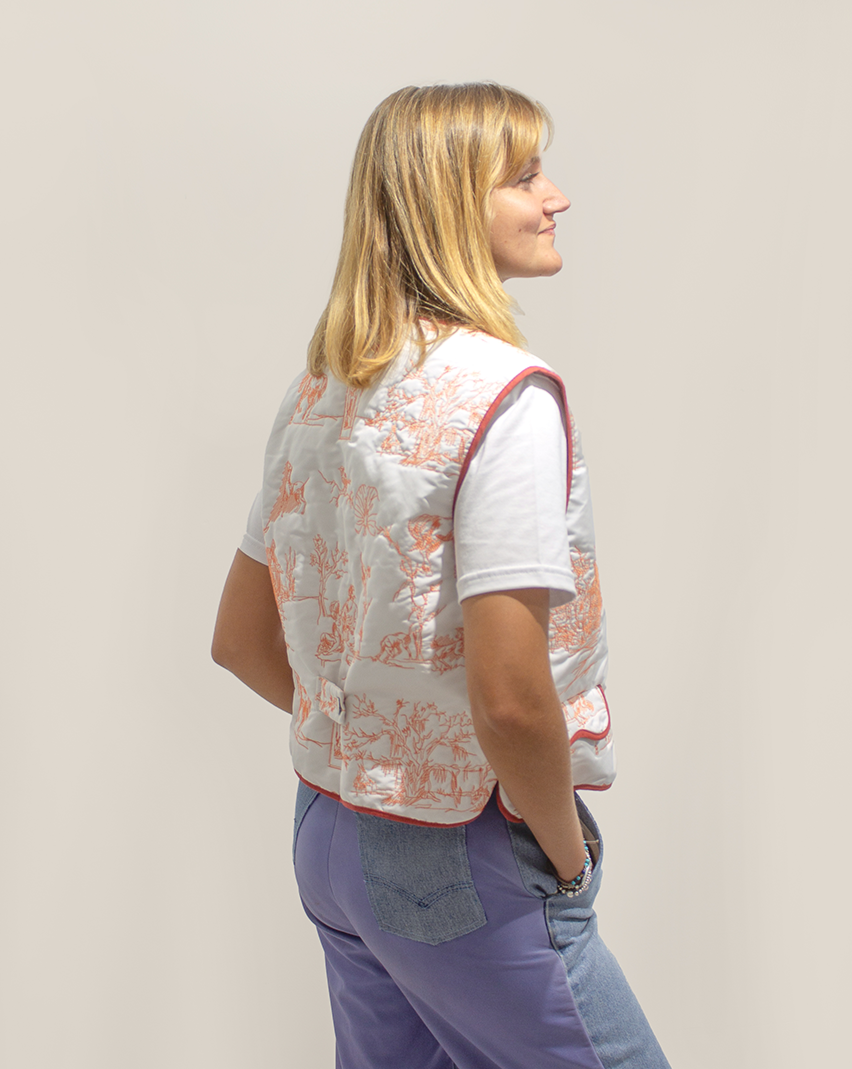 Gilet à Feuilles