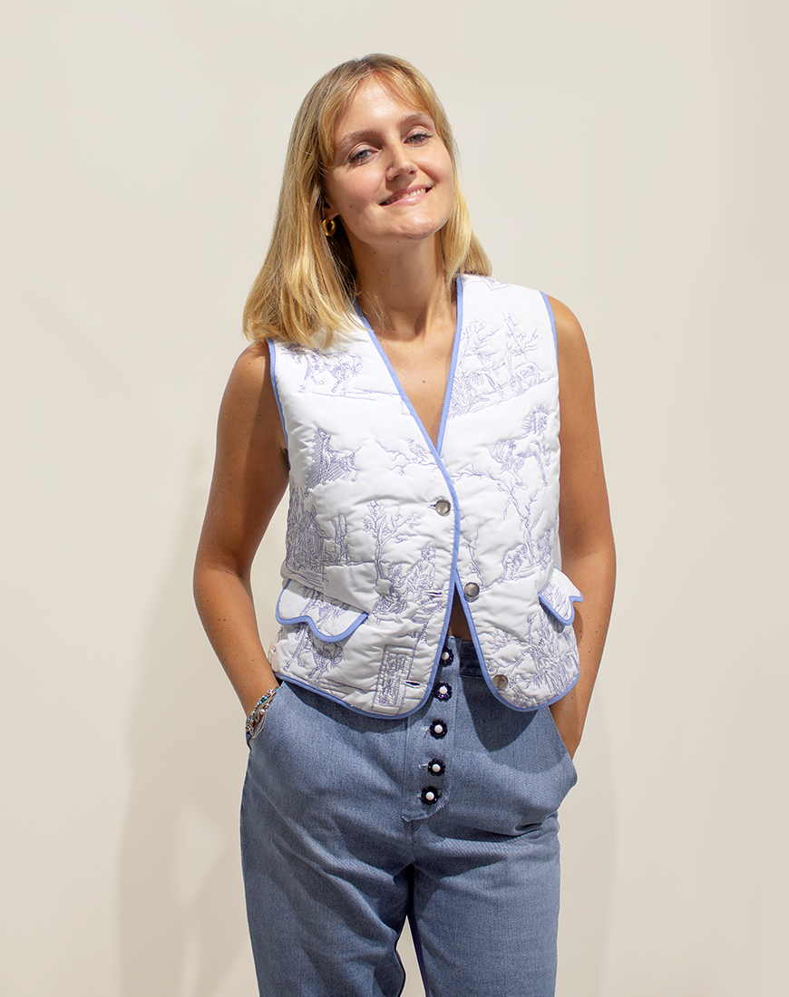 Gilet à Feuilles