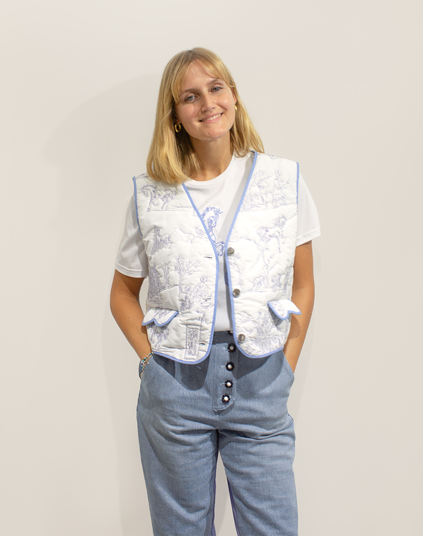 Gilet à Feuilles