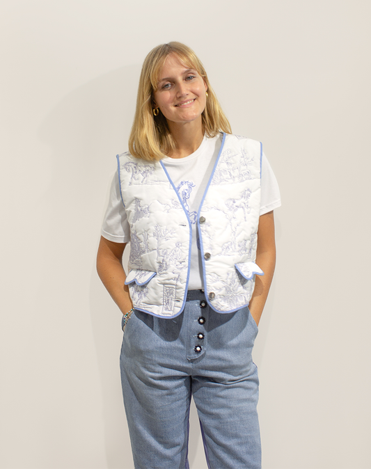 Gilet à Feuilles