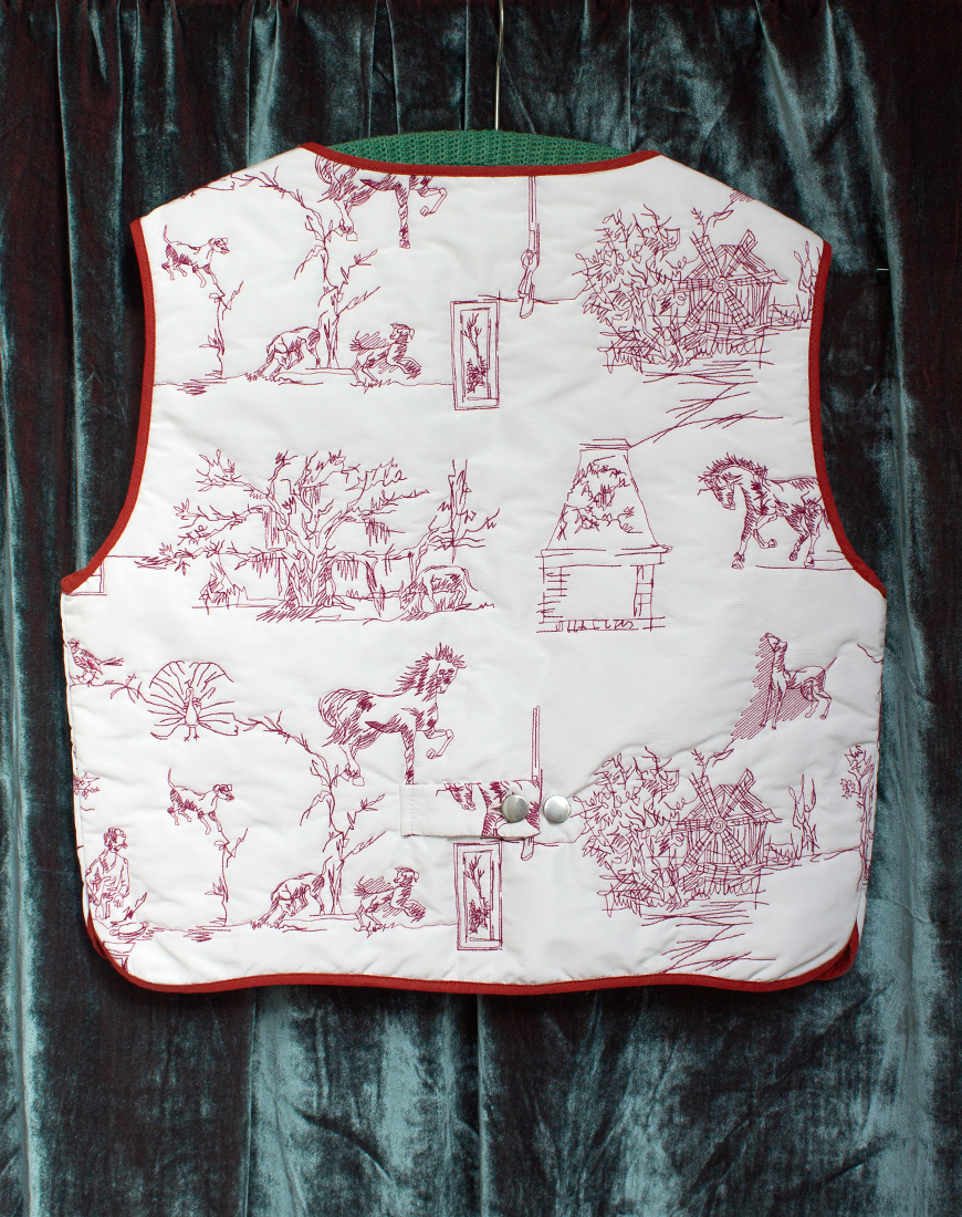 Gilet à Feuilles 🍂 Fuchsia
