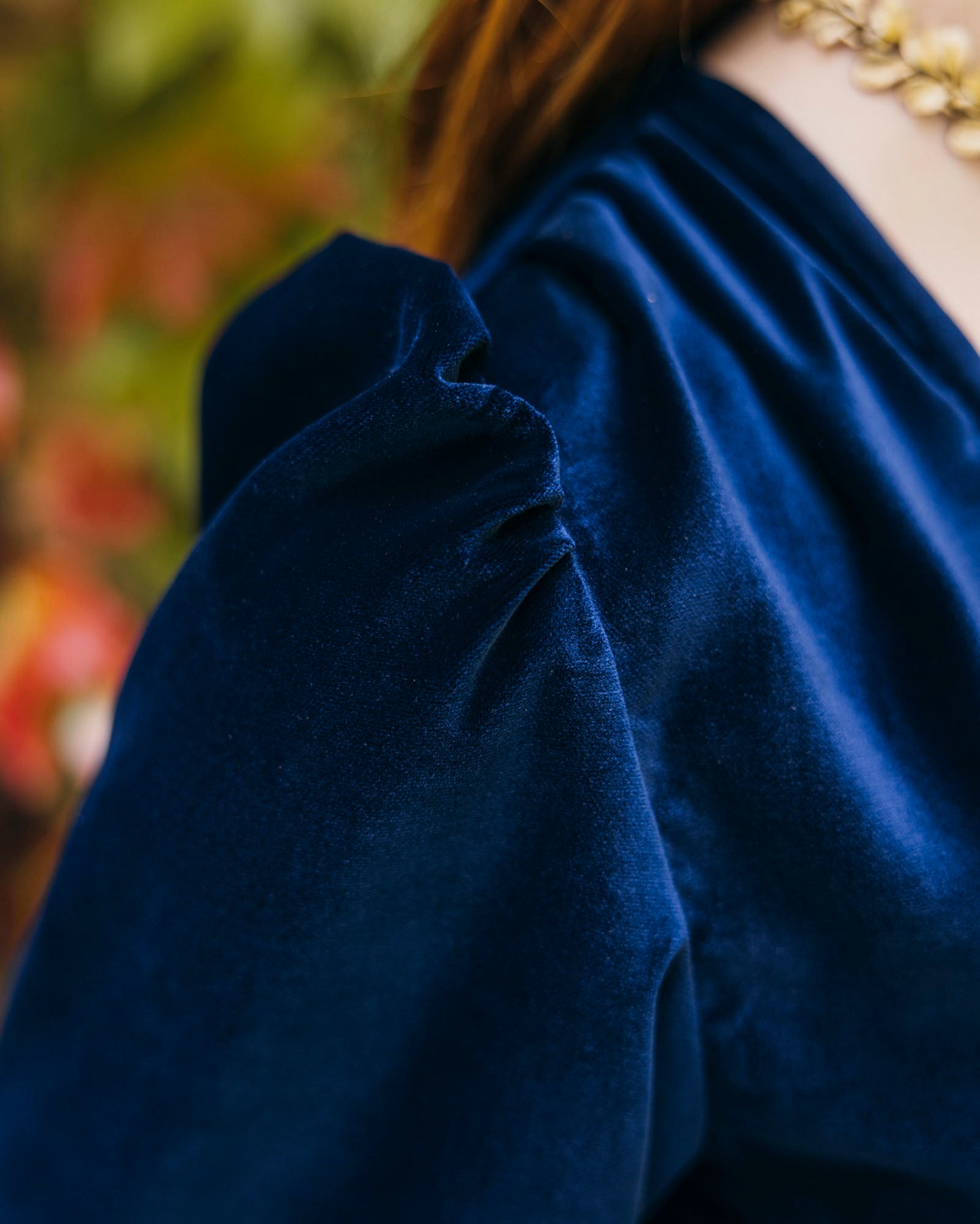 Mimosa Dress Blue Velvet