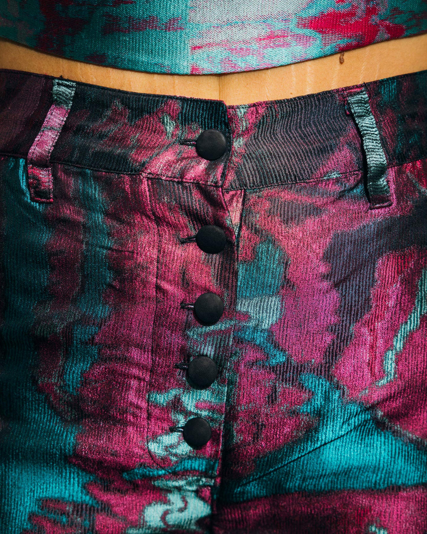 Vice Versa Pants - Jacquard & Leather