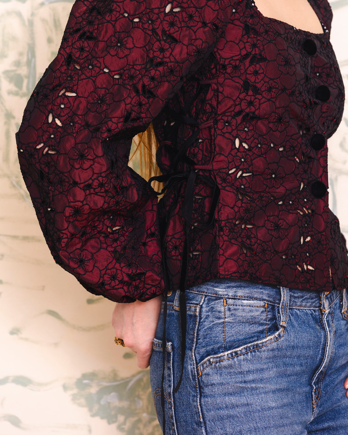 Bloom & Laced blouse long sleeves