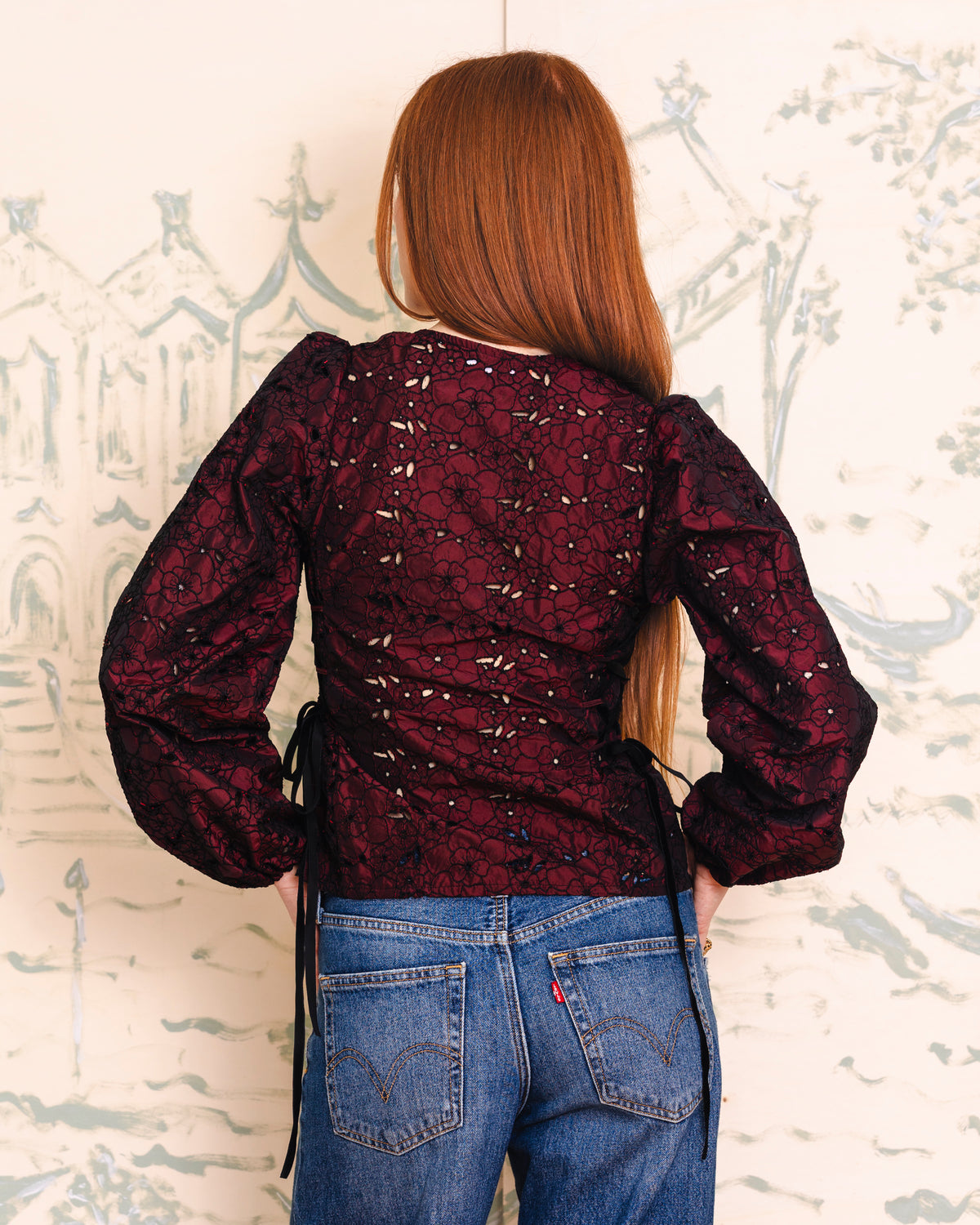 Bloom & Laced blouse long sleeves