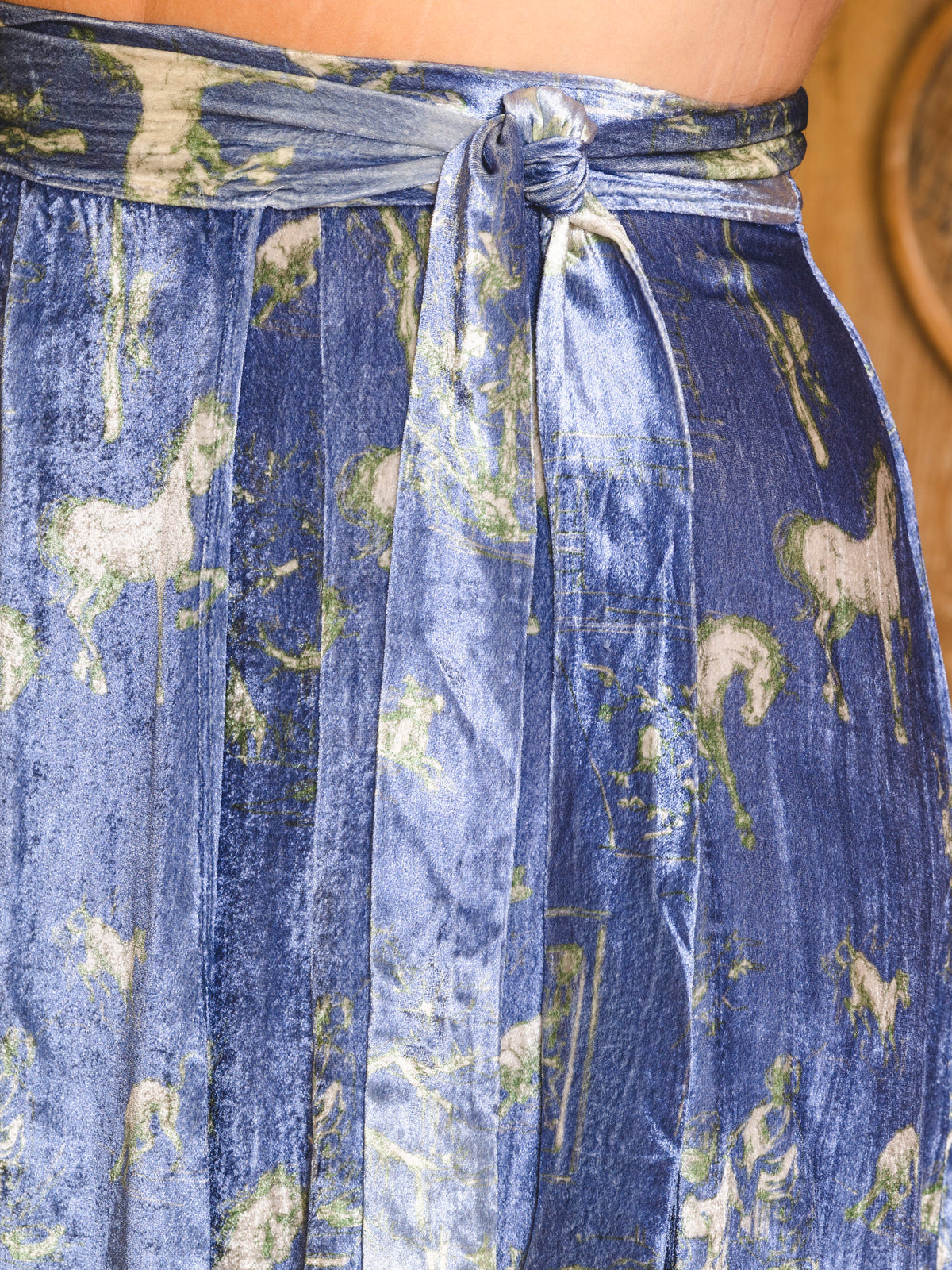 Cassis Skirt - Velvet Toile de Jouy