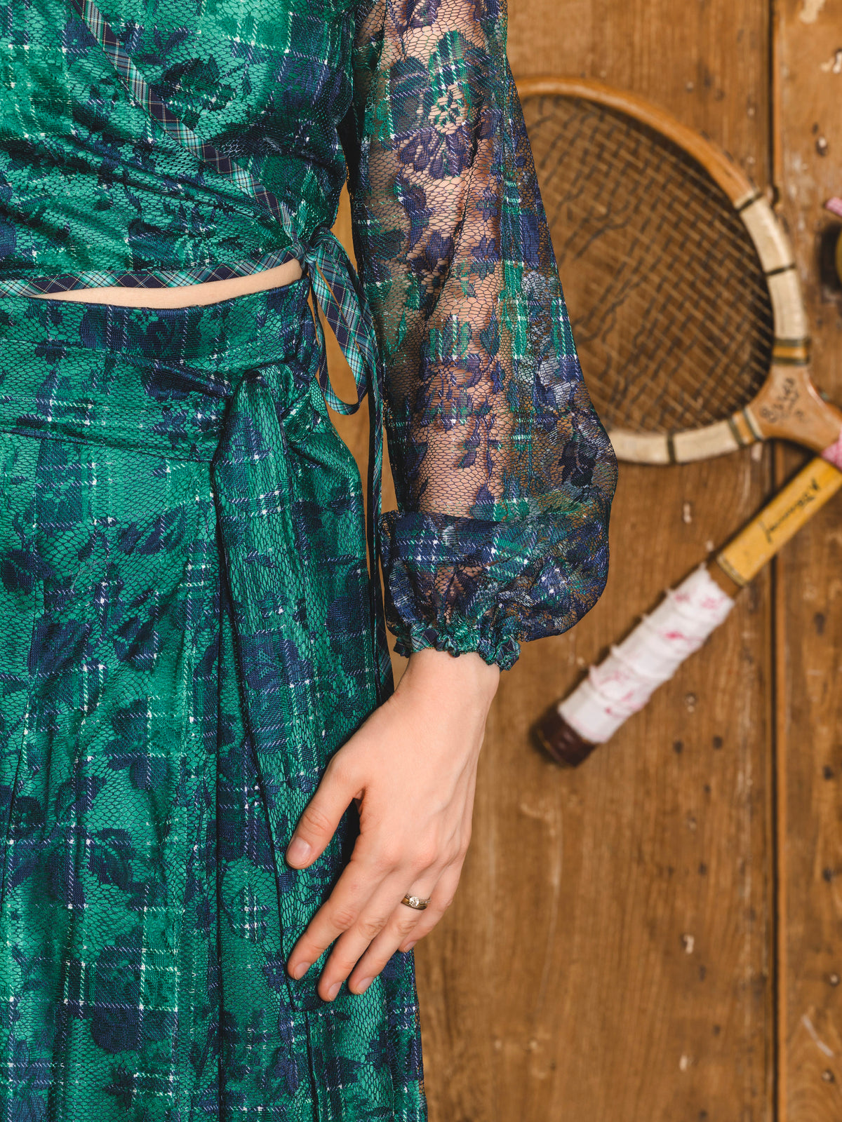 Cassis Skirt - Tartan Lace