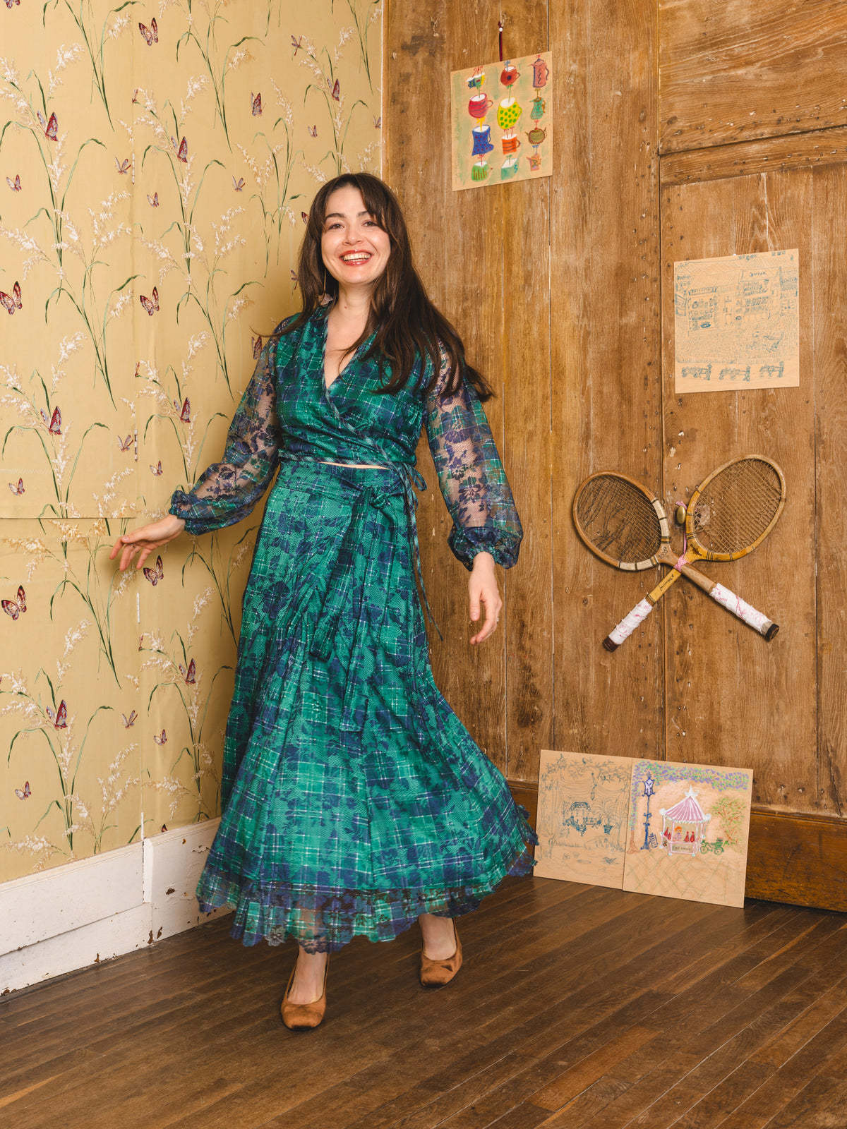 Cassis Skirt - Tartan Lace
