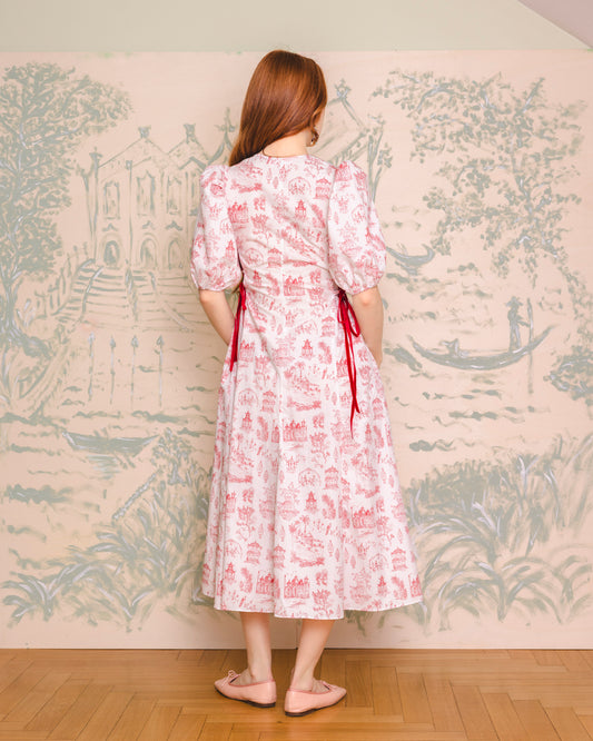 Bloom & Laced Dress - red voyage