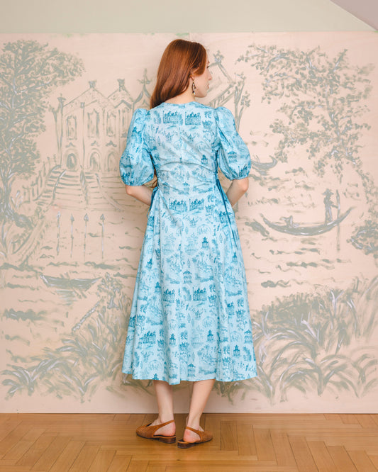 Bloom & Laced Dress - turquoise voyage