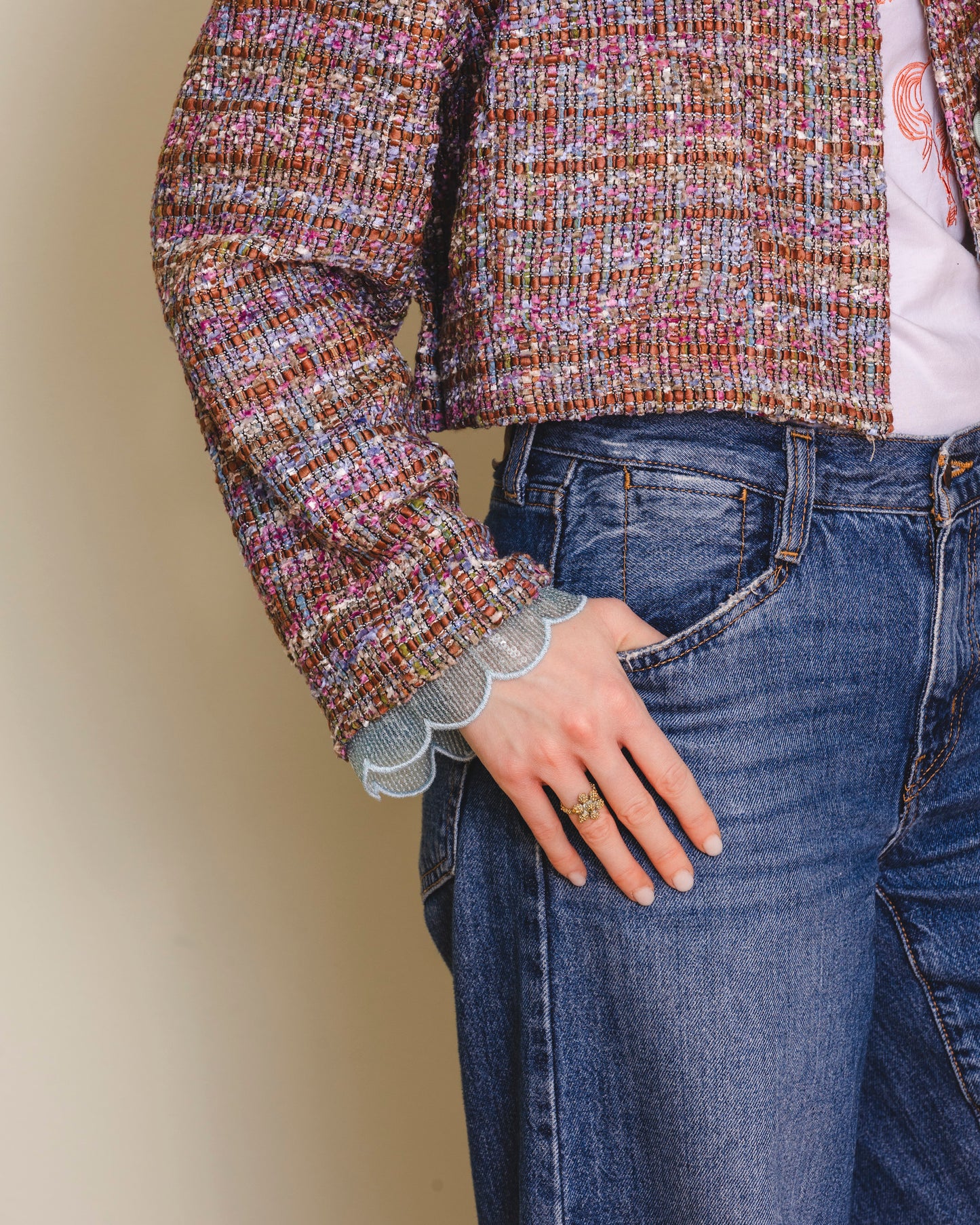 Petal jacket - tweed