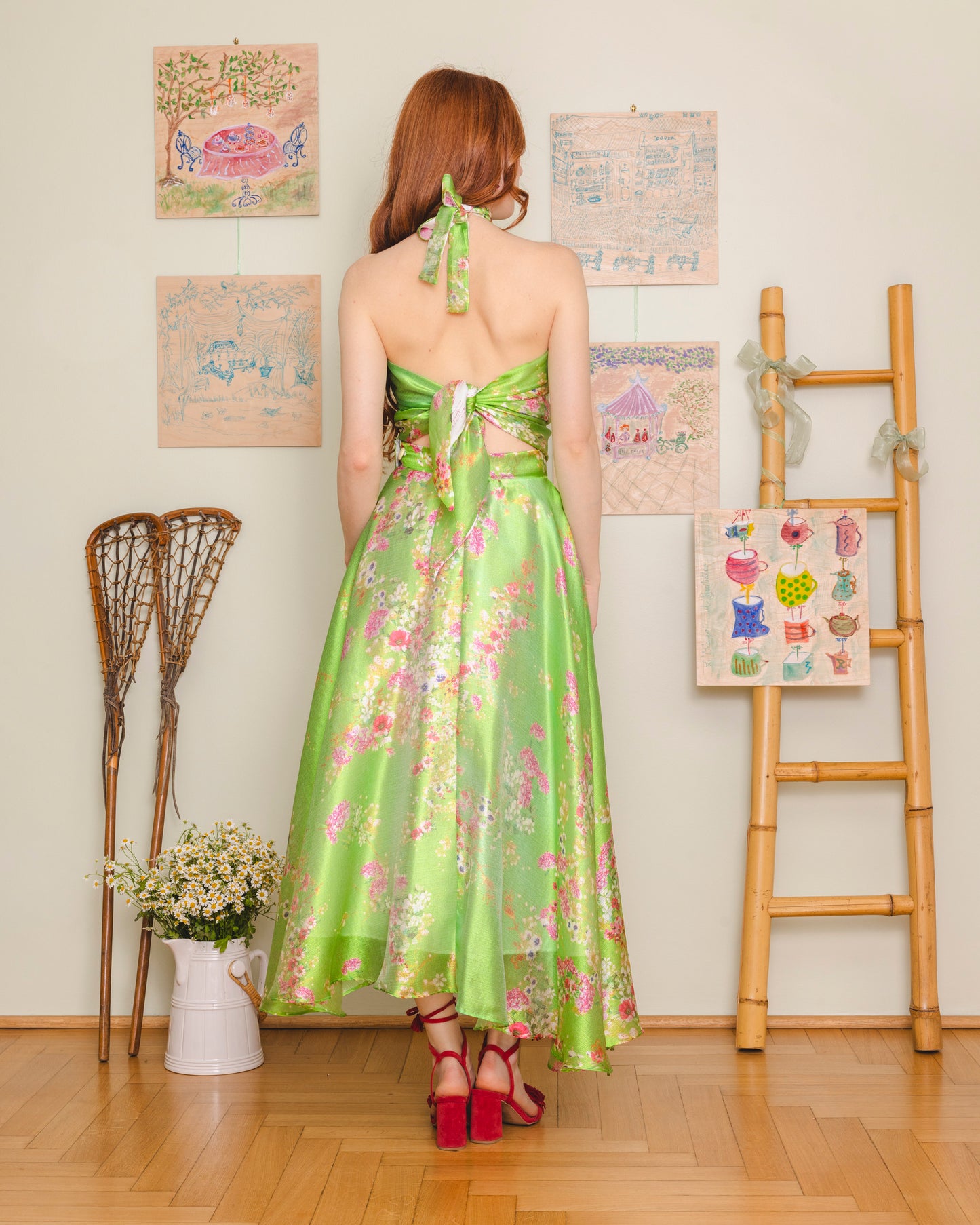 Lune top - green