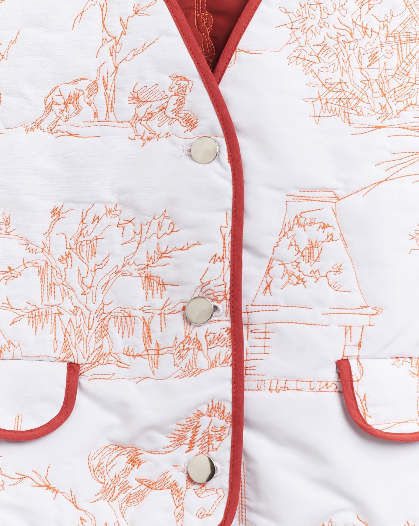 Gilet à Feuilles