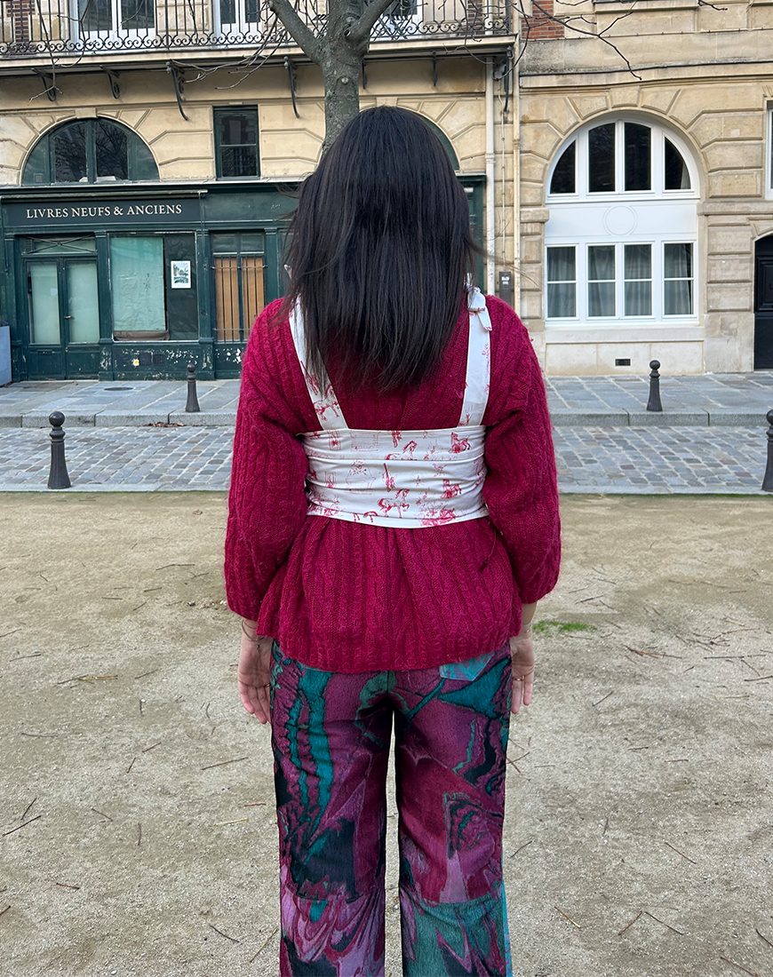Sweet&Laced Top โ๏ธ๐ Toile de Jouy Fuchsia