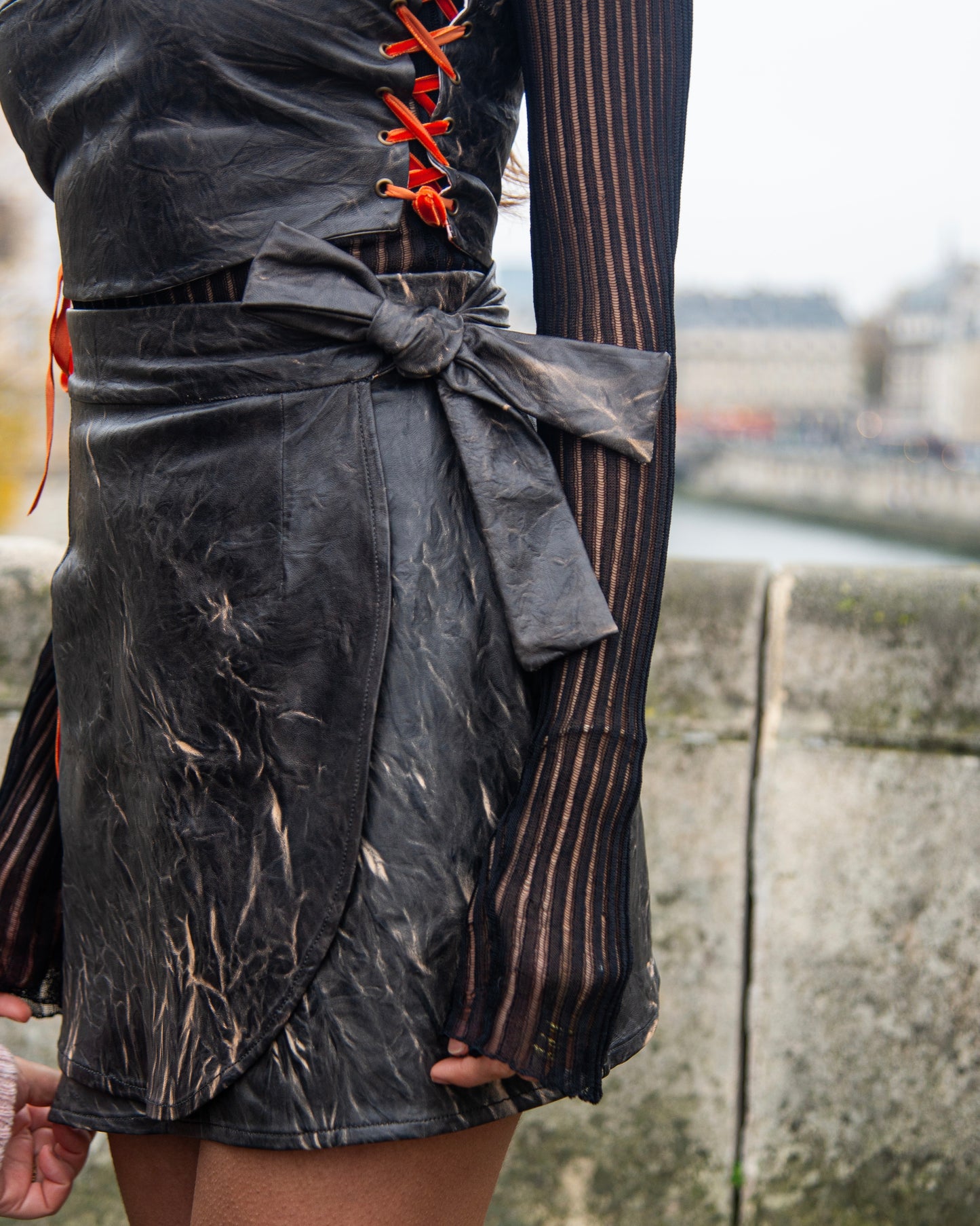 Amaretto Skirt - Leather