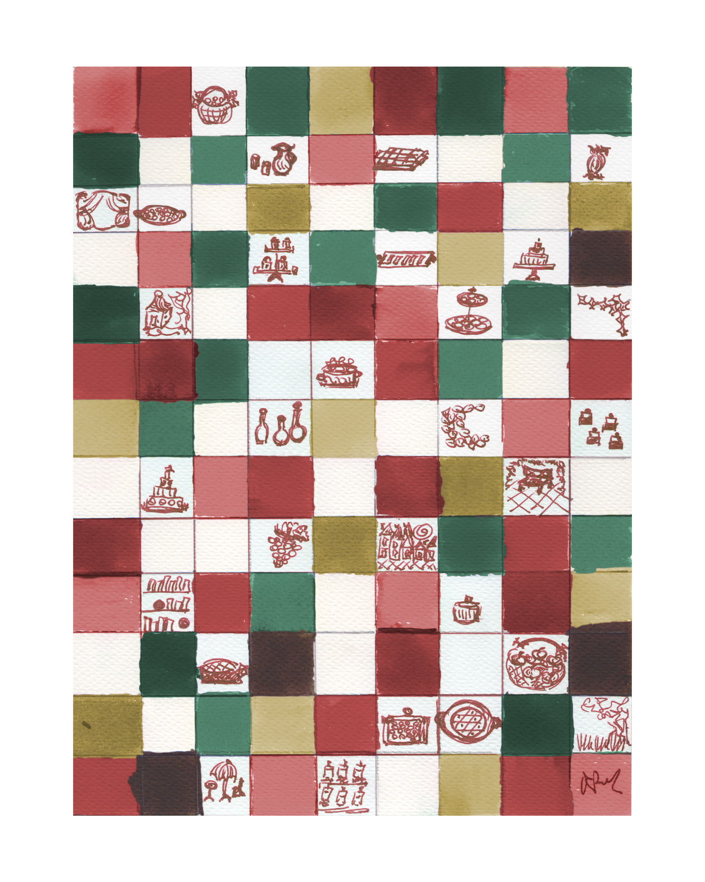 'The puzzle' Illustration - Christmas Version
