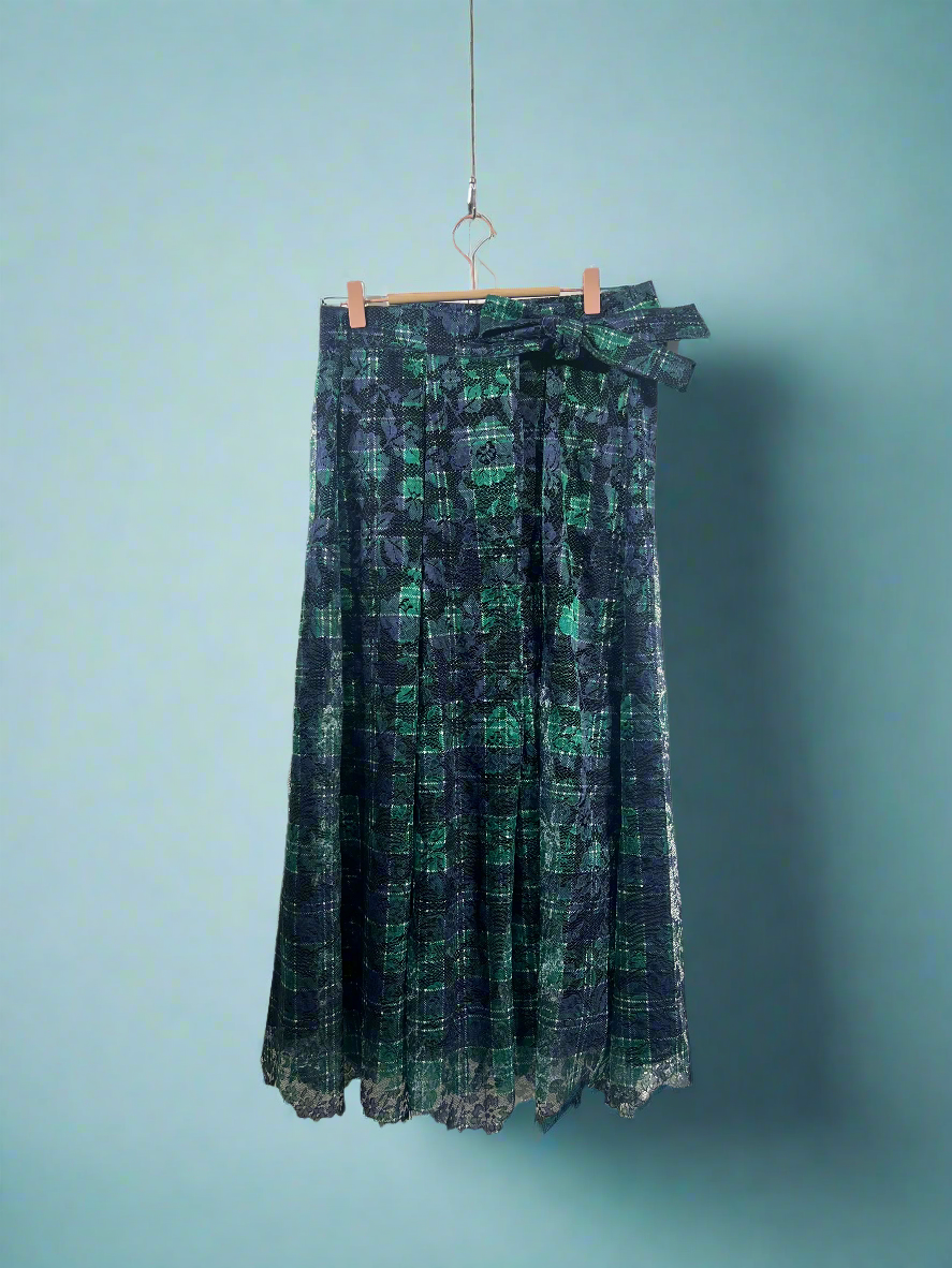 Cassis Skirt - Tartan Lace Blue
