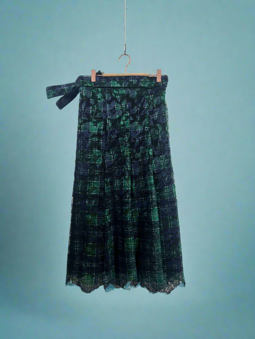 Cassis Skirt - Tartan Lace Blue