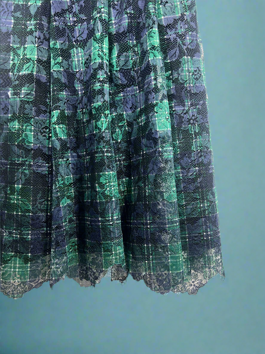 Cassis Skirt - Tartan Lace Blue