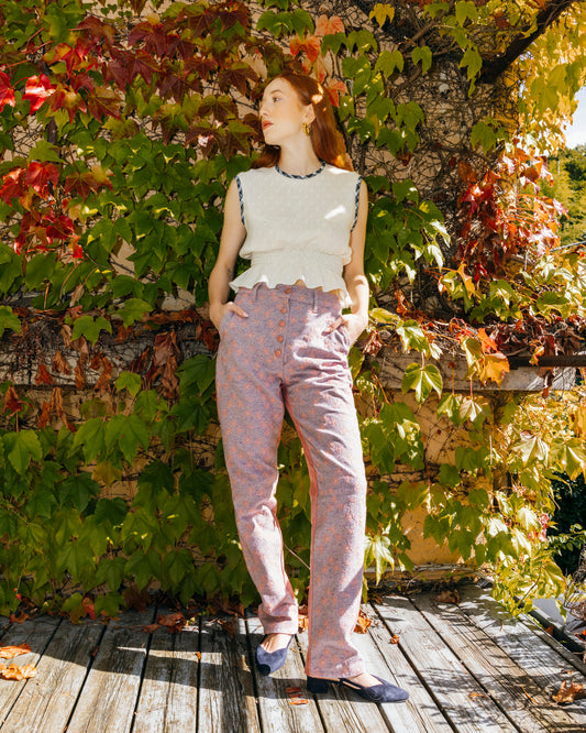 Vice Versa Pants - Embroidered Wool