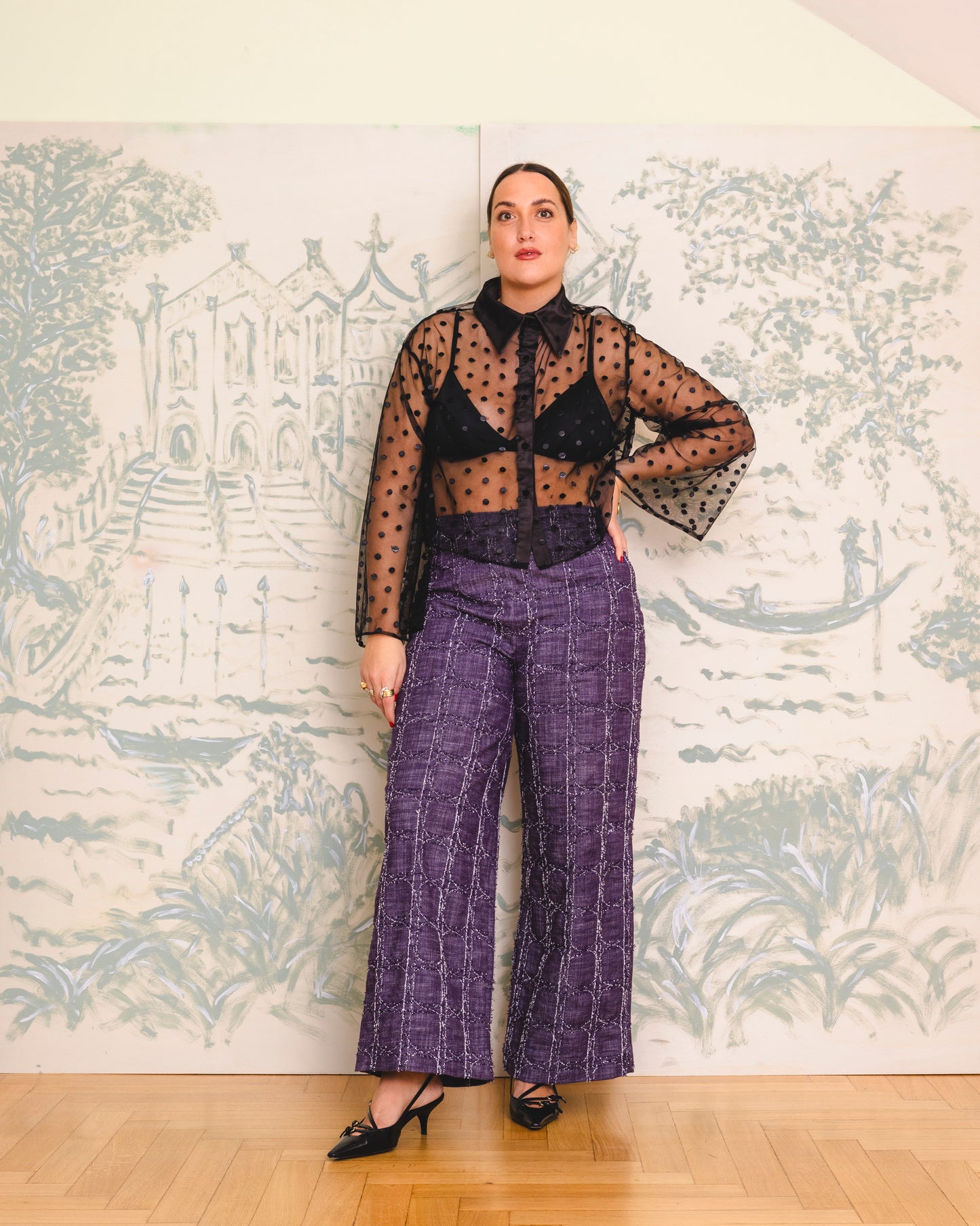 Cocktail Shirt polka dots