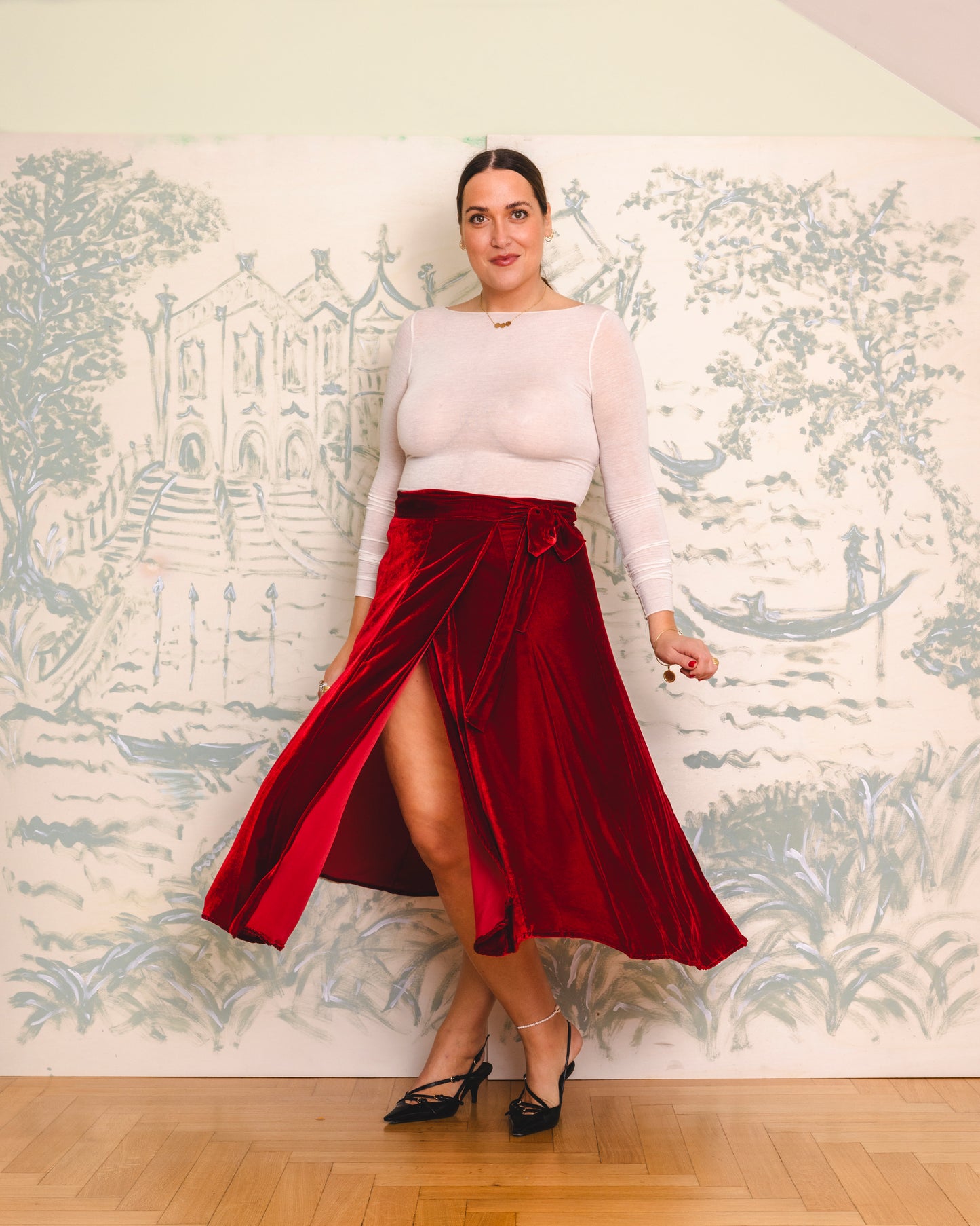 Cassis Skirt - velvet