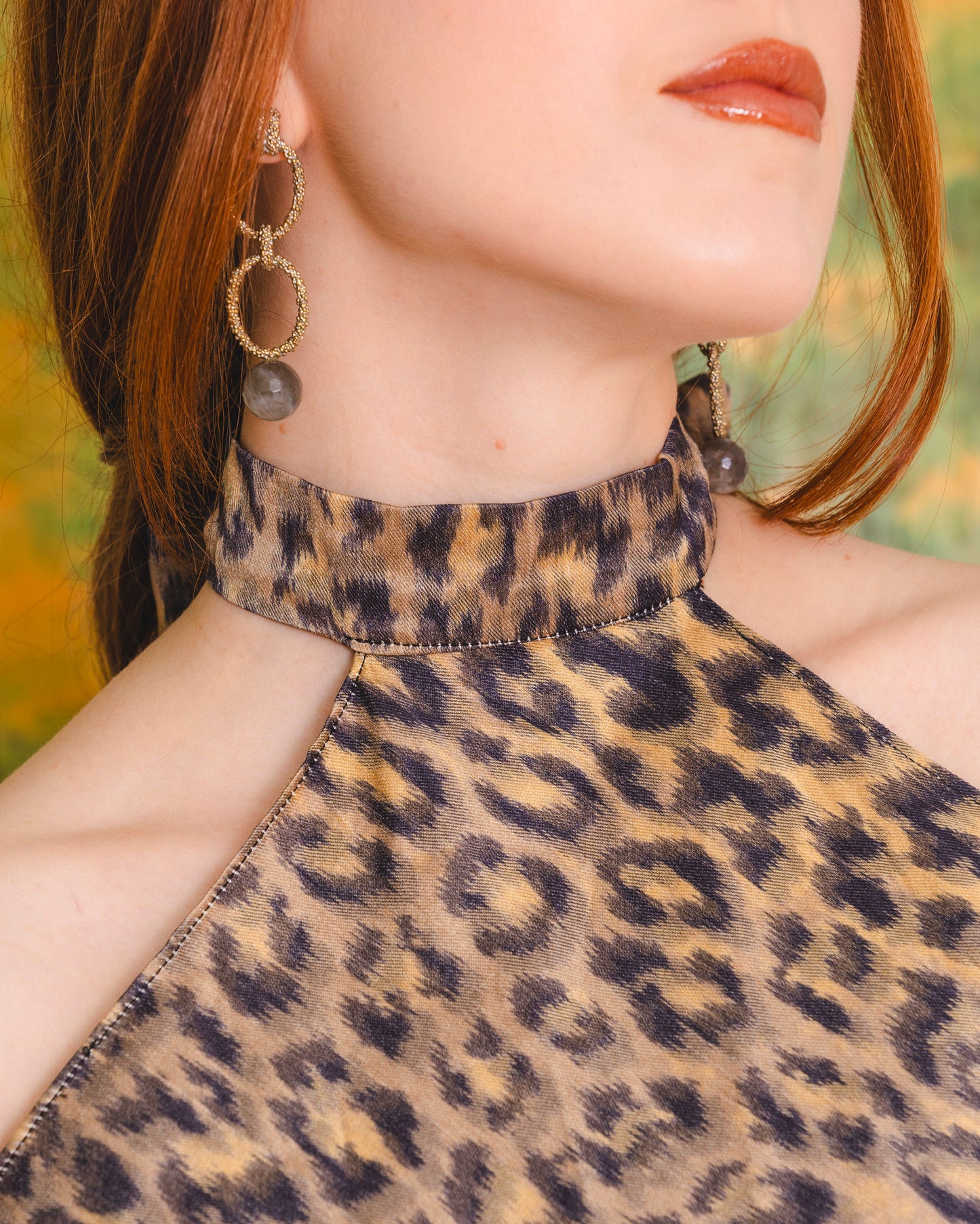 Lune top leopard