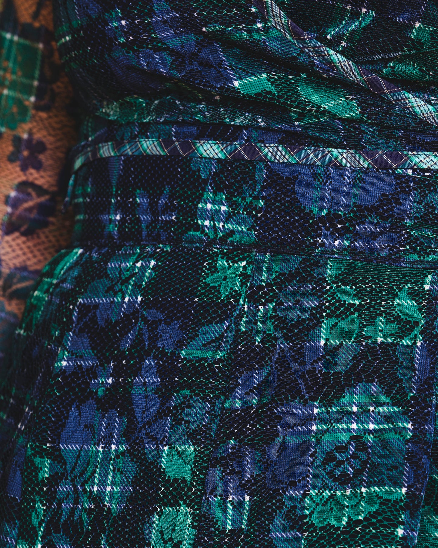 Tartan Green Set Blue