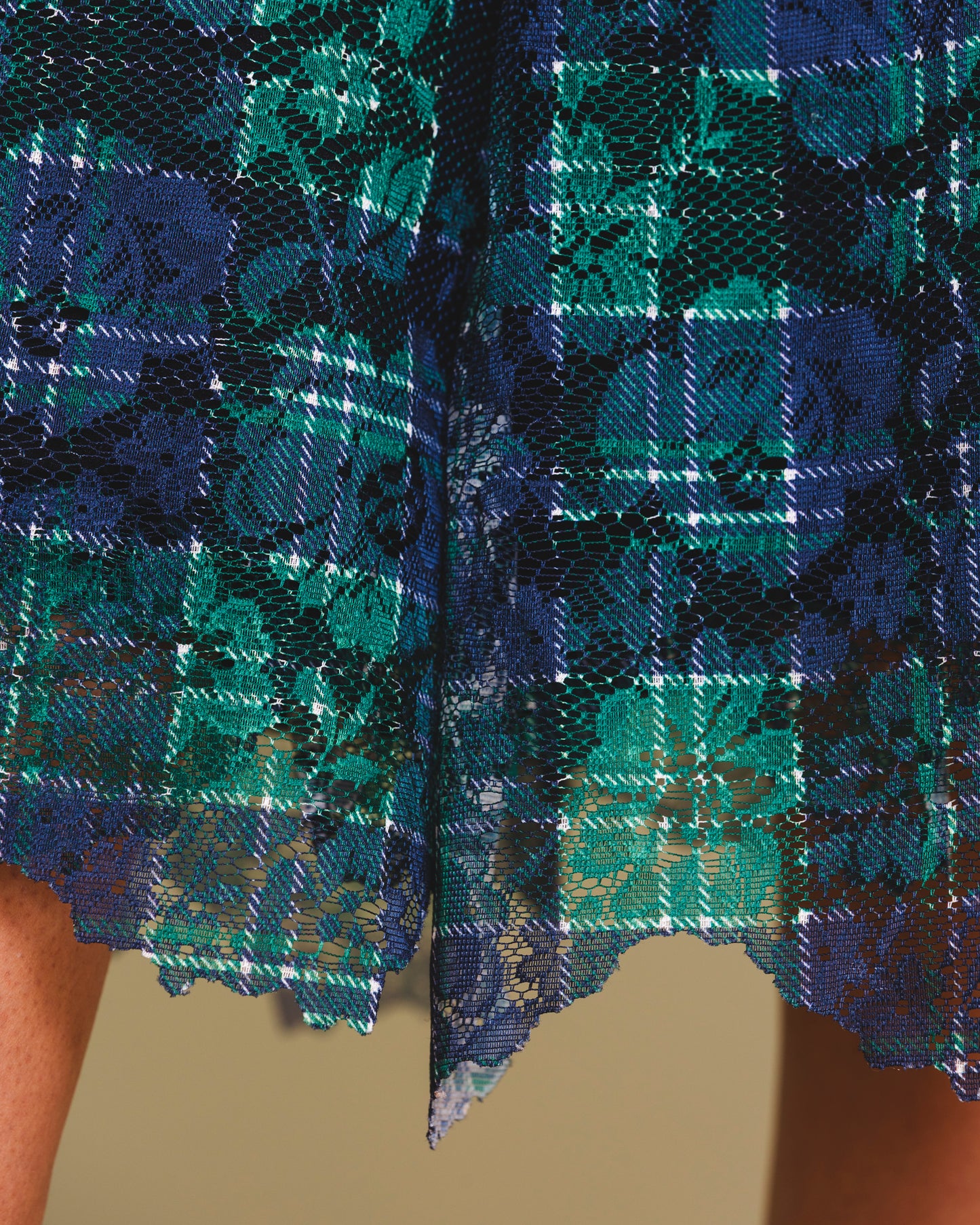 Tartan Green Set Blue