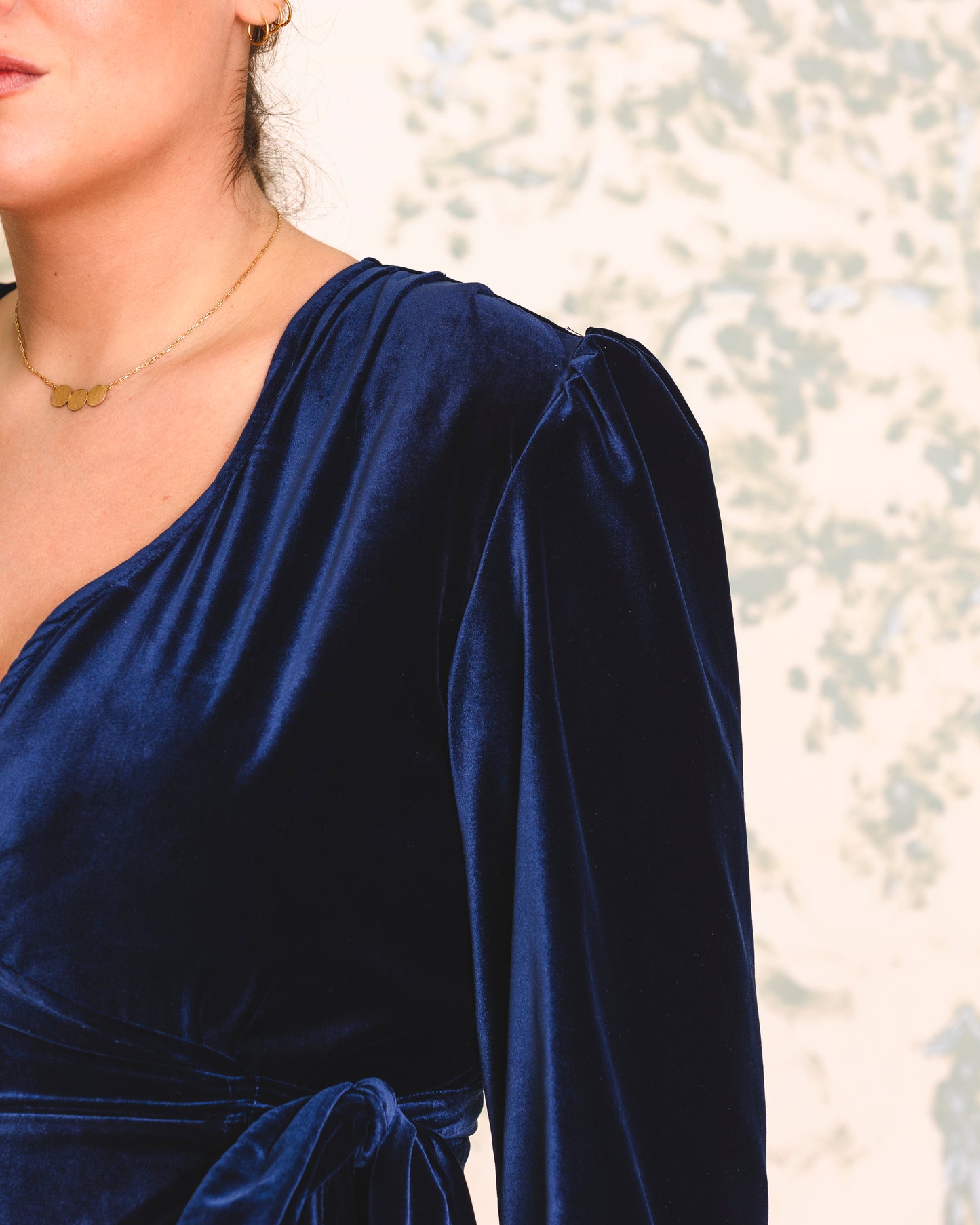 Mimosa Dress Blue Velvet