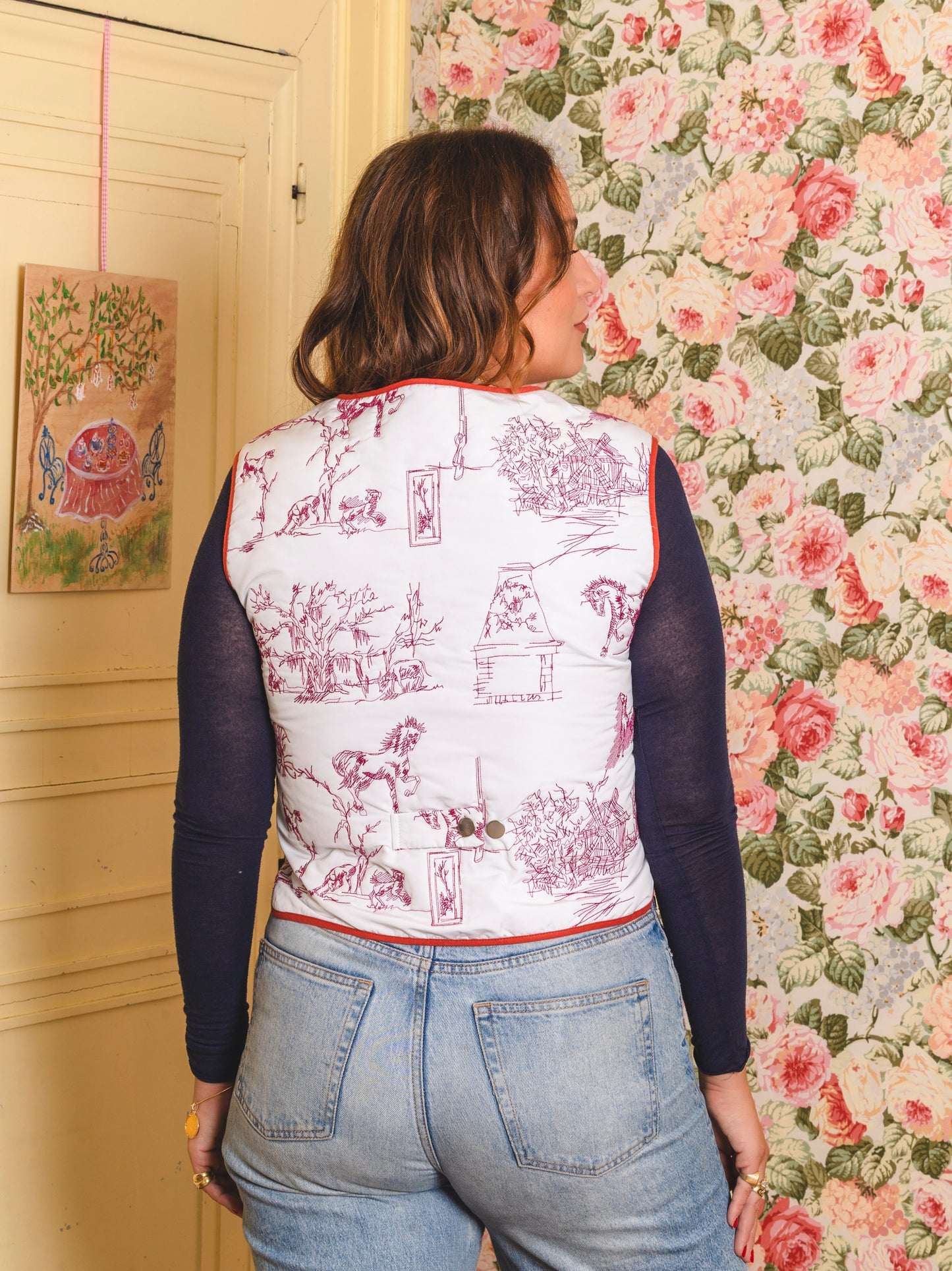Gilet à Feuilles