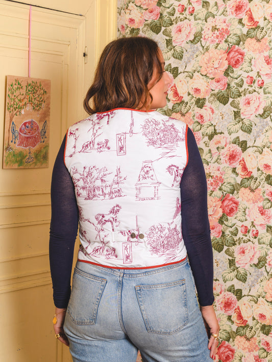Gilet à Feuilles