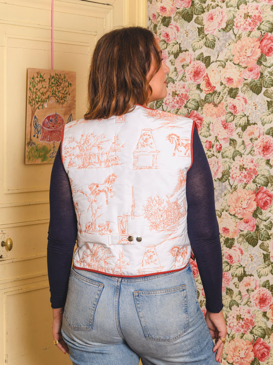 Gilet à Feuilles
