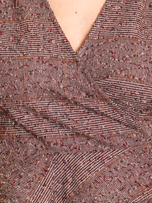Ballet Top long sleeves - Needle Punched Tartan Wool