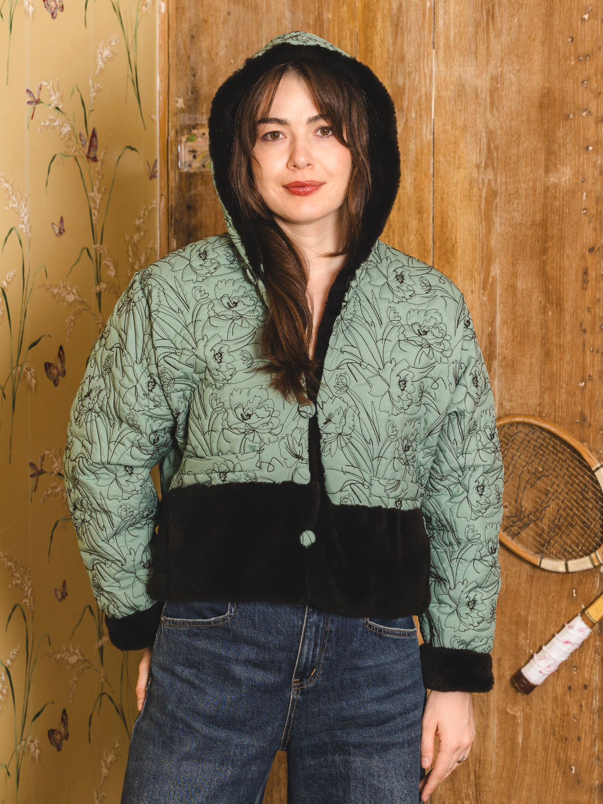 Reversible fur jacket