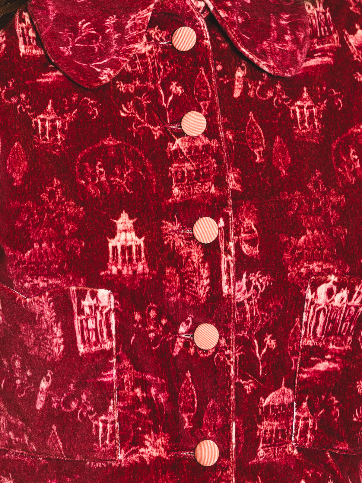 Petal jacket - Printed Velvet