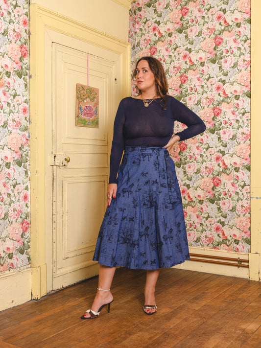 Cassis Skirt Denim TDJ