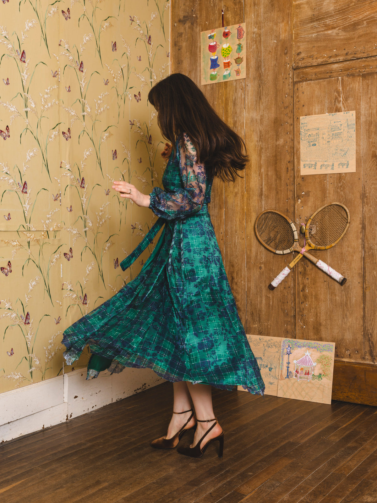Cassis skirt - Tartan green