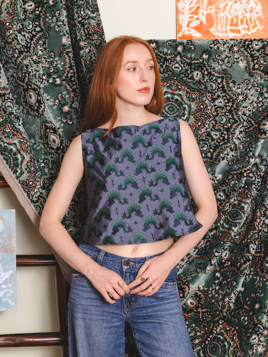 Tini Tiny top - Dragons Silk Jacquard