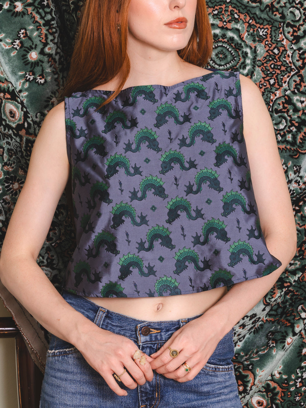 Tini Tiny top - Dragons Silk Jacquard