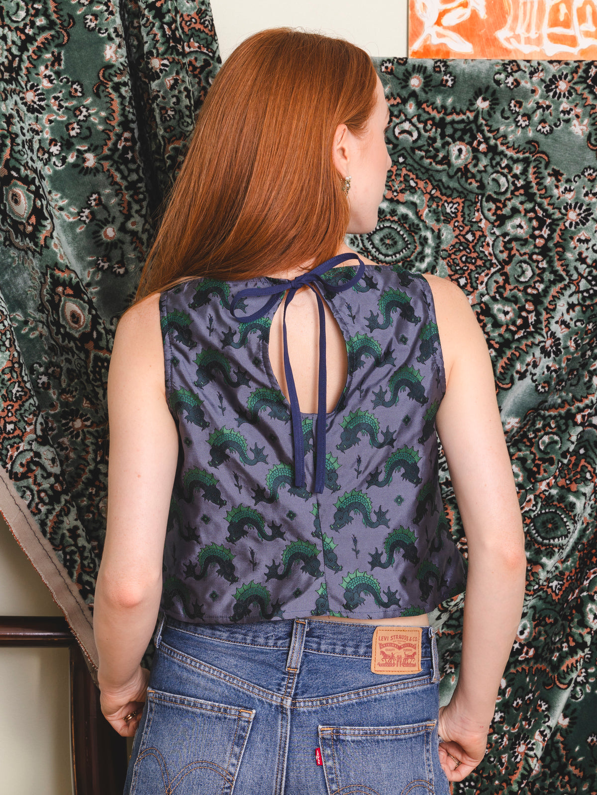 Tini Tiny top - Dragons Silk Jacquard