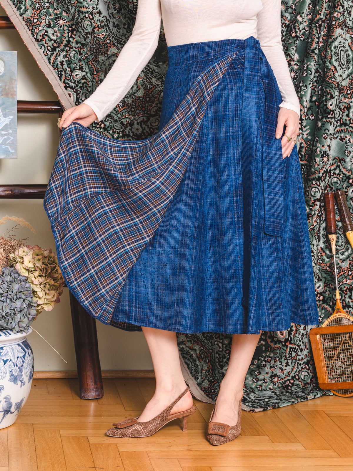 Cassis Skirt Double Sided