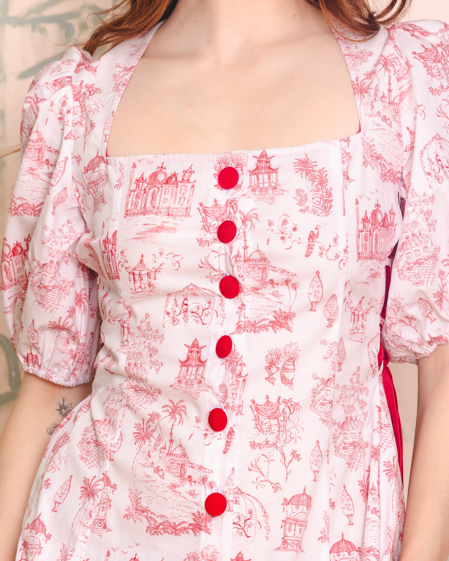 Bloom & Laced Dress - red voyage