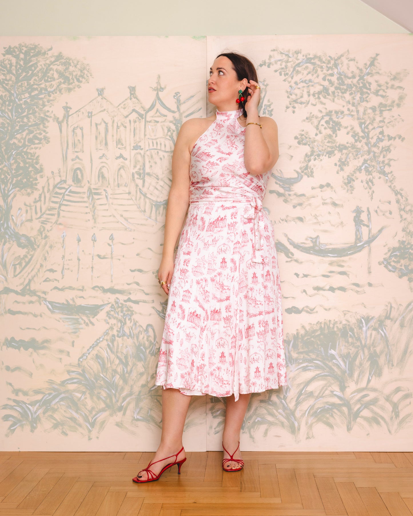 Lillies Skirt - red voyage