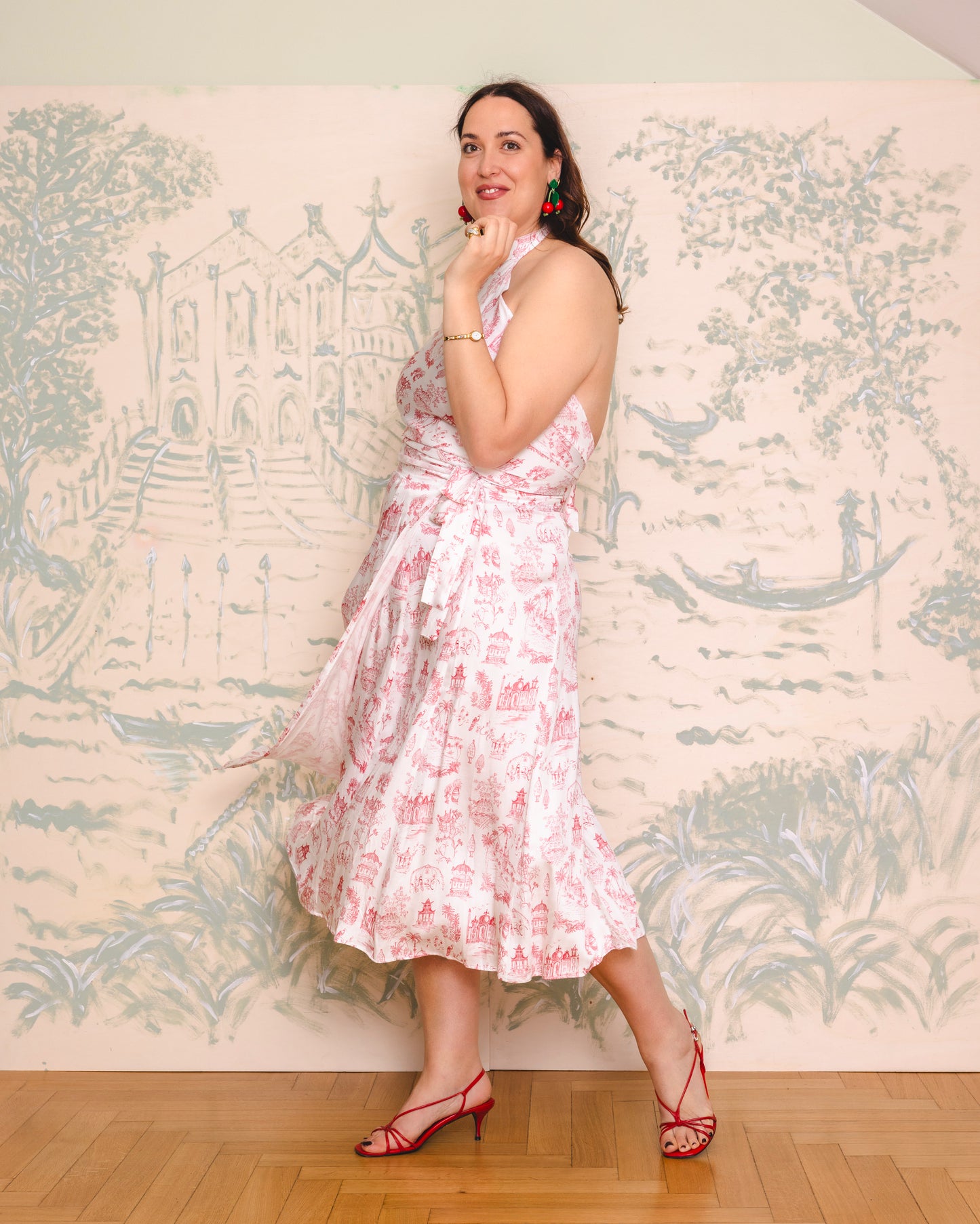 Lillies Skirt - red voyage