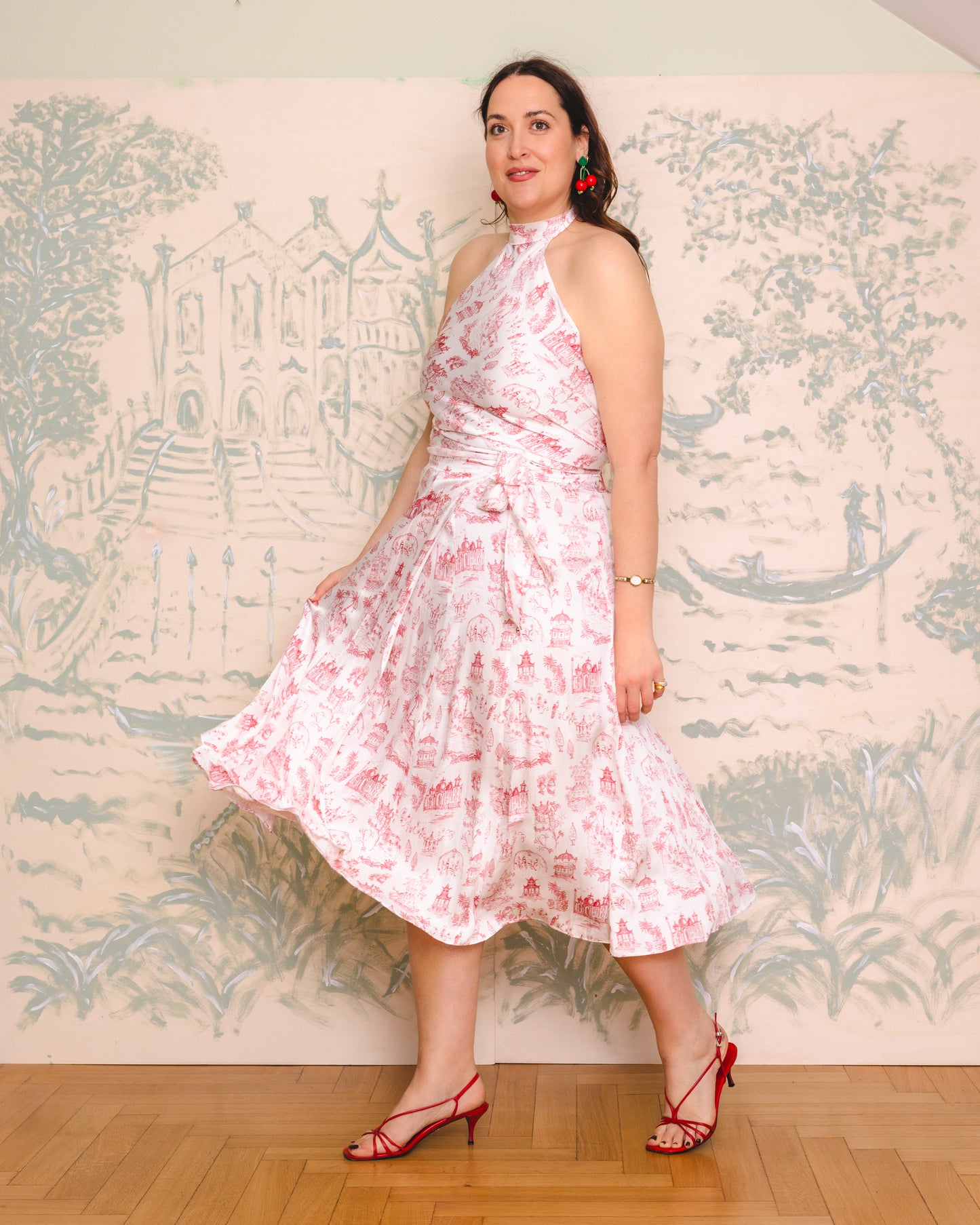 Lillies Skirt - red voyage