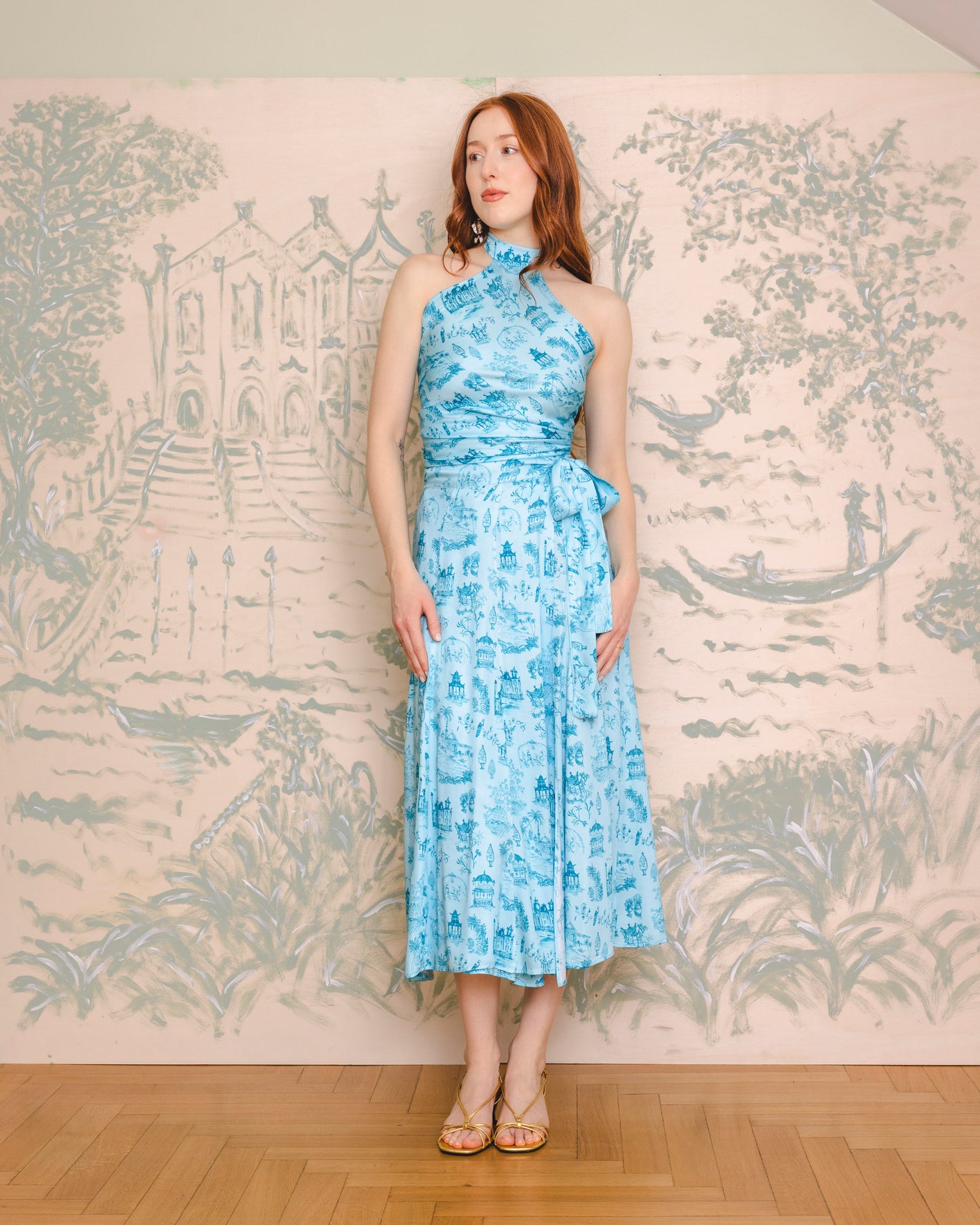 Lillies Skirt - turquoise voyage