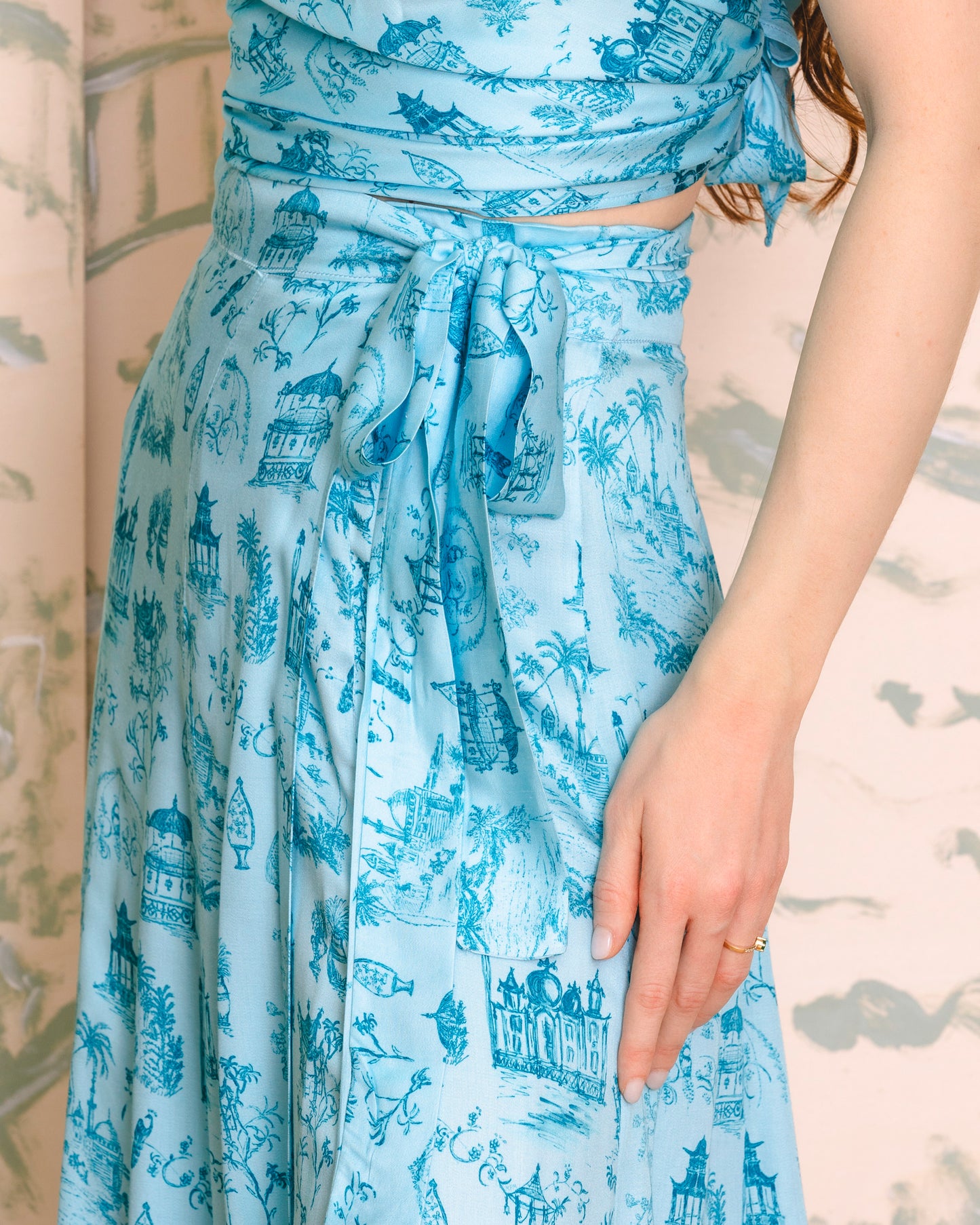 Lillies Skirt - turquoise voyage