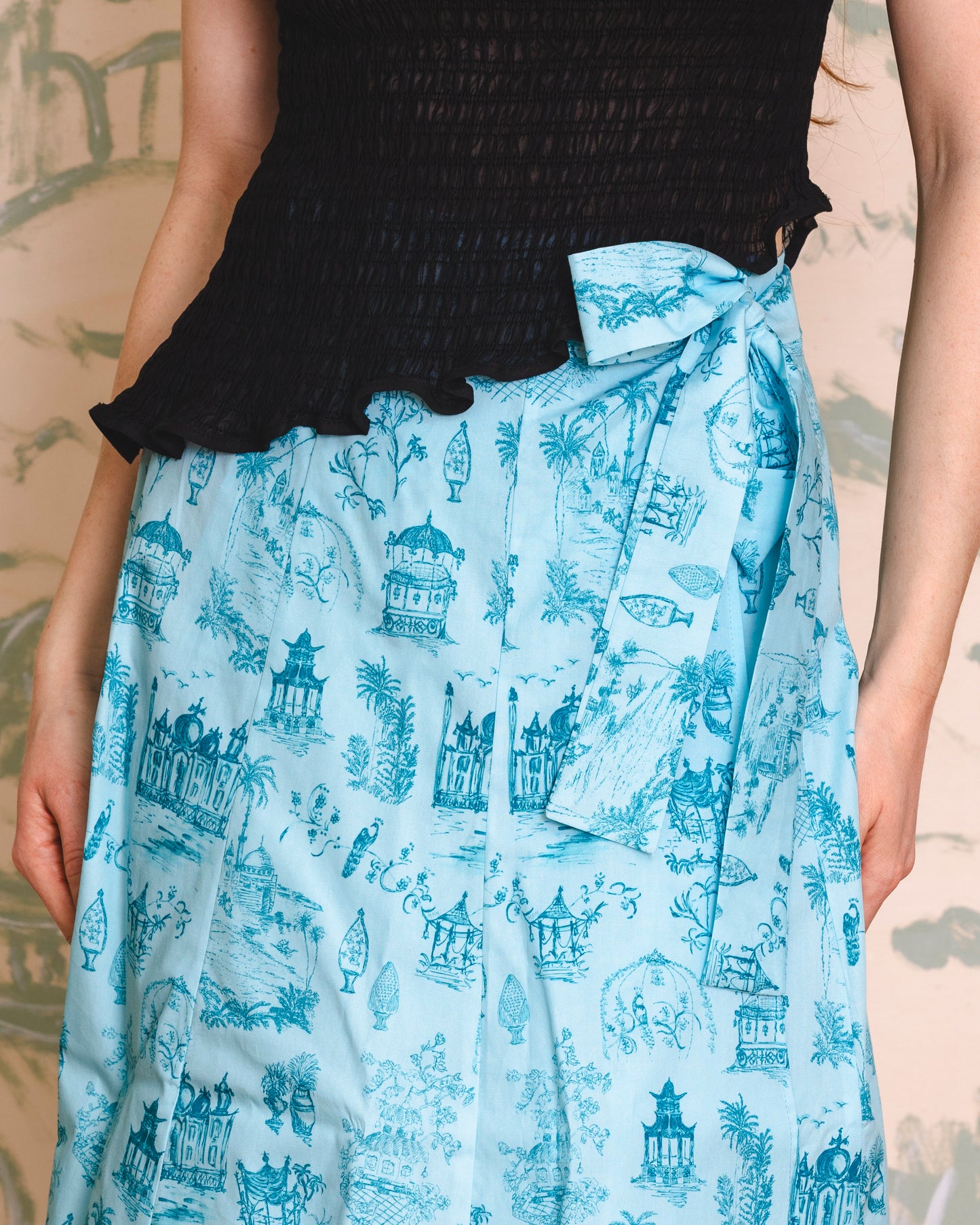 Lillies Skirt - turquoise voyage